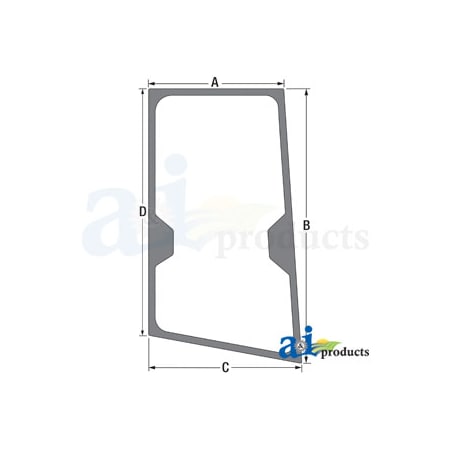 A & I Products Glass; RH Door 0" x0" x0" A-T244711